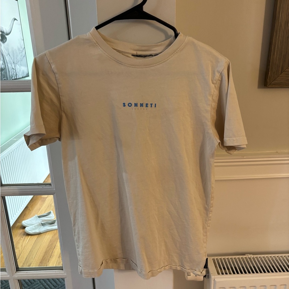 Classic Cream and Blue Short Sleeve Tees